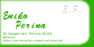 eniko perina business card