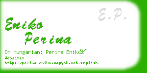 eniko perina business card